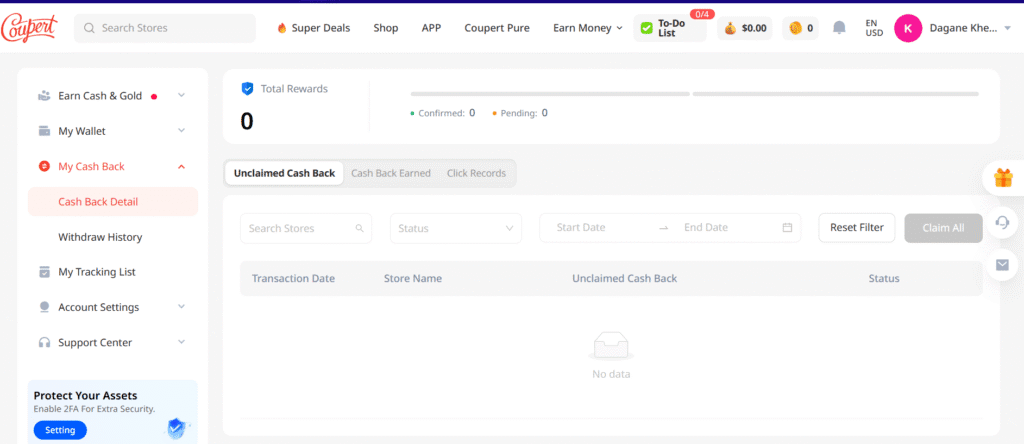 Cashback System